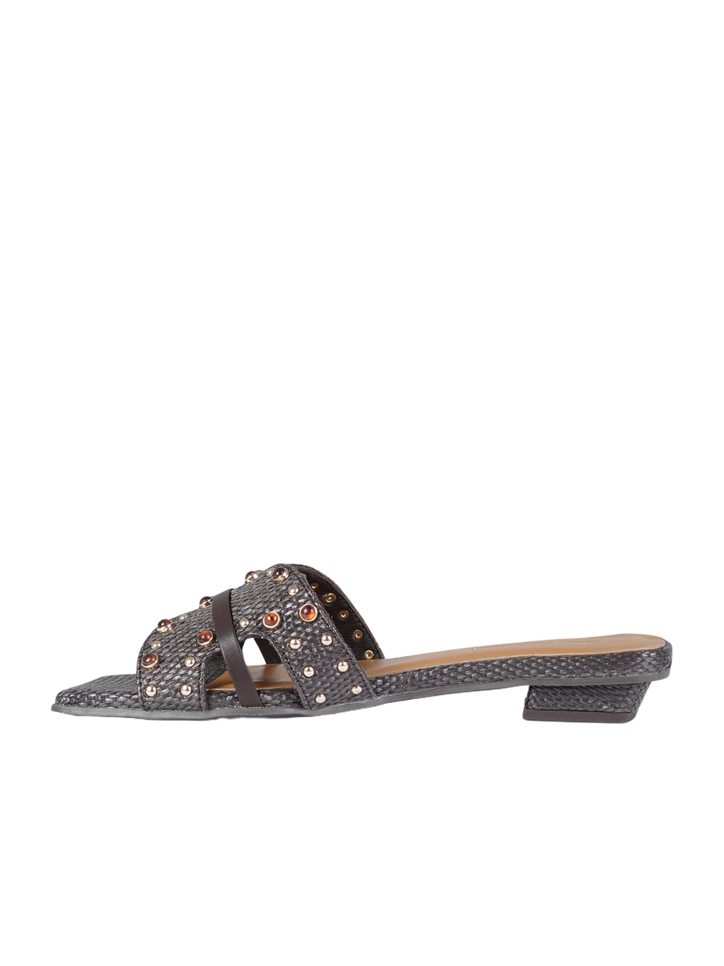 Noa Harmon Mules in Brown: front