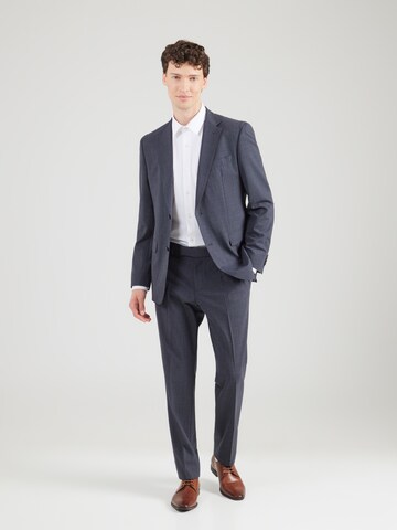 Regular Costum de la BOSS pe albastru: față