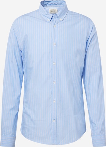SCOTCH & SODA - Regular Fit Camisa 'Essential' em azul: frente