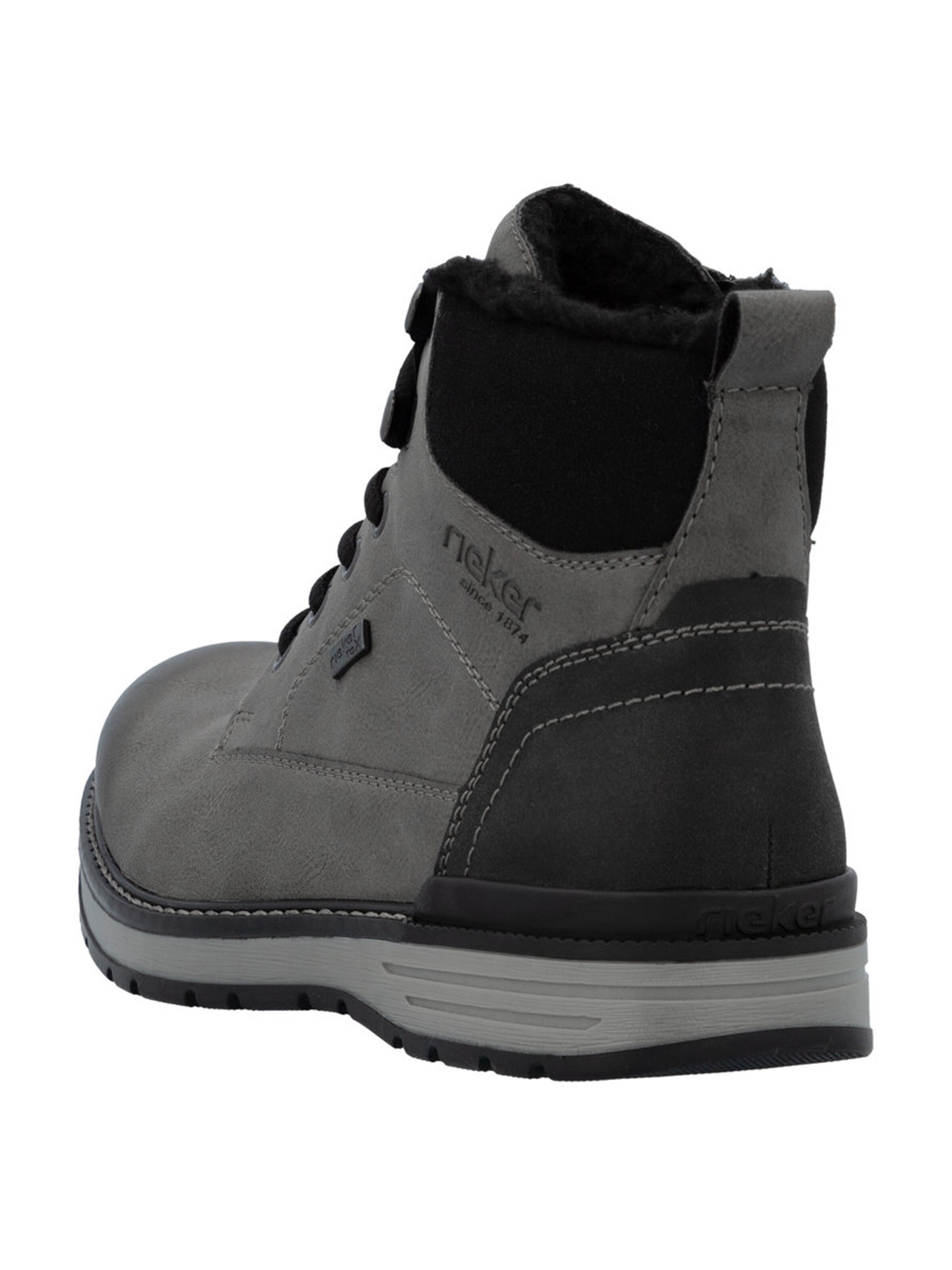 Rieker Боти с връзки в сиво