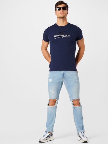 HOLLISTER Футболка в Синий