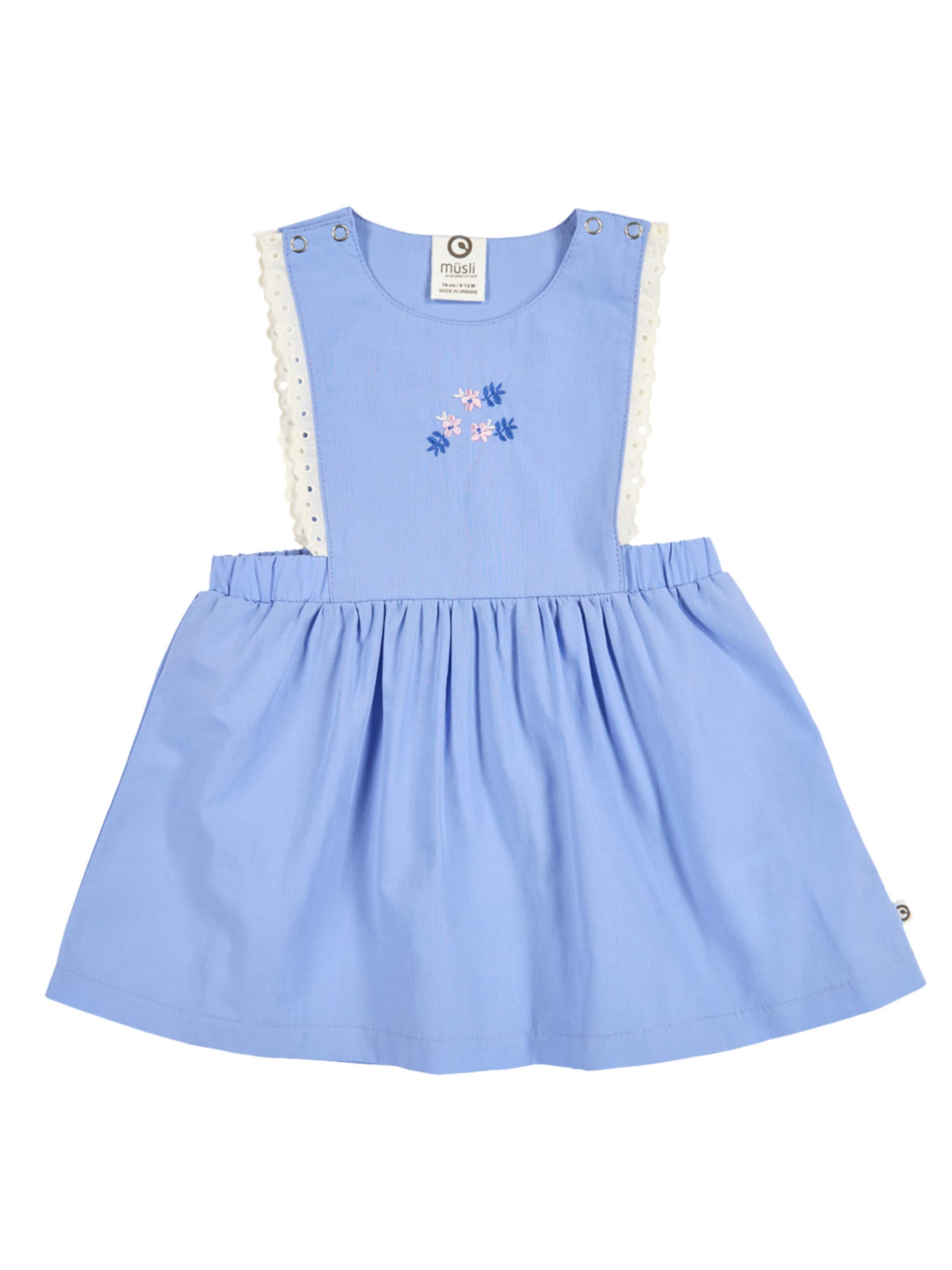 Robe Müsli by GREEN COTTON en bleu : devant