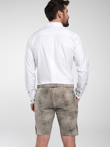 SPIETH & WENSKY Slim fit Traditional button up shirt 'Frisco' in White