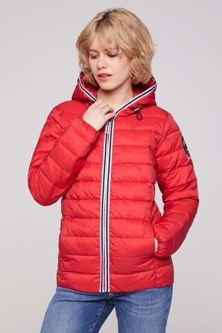 Soccx Between-Season Jacket in Red: front