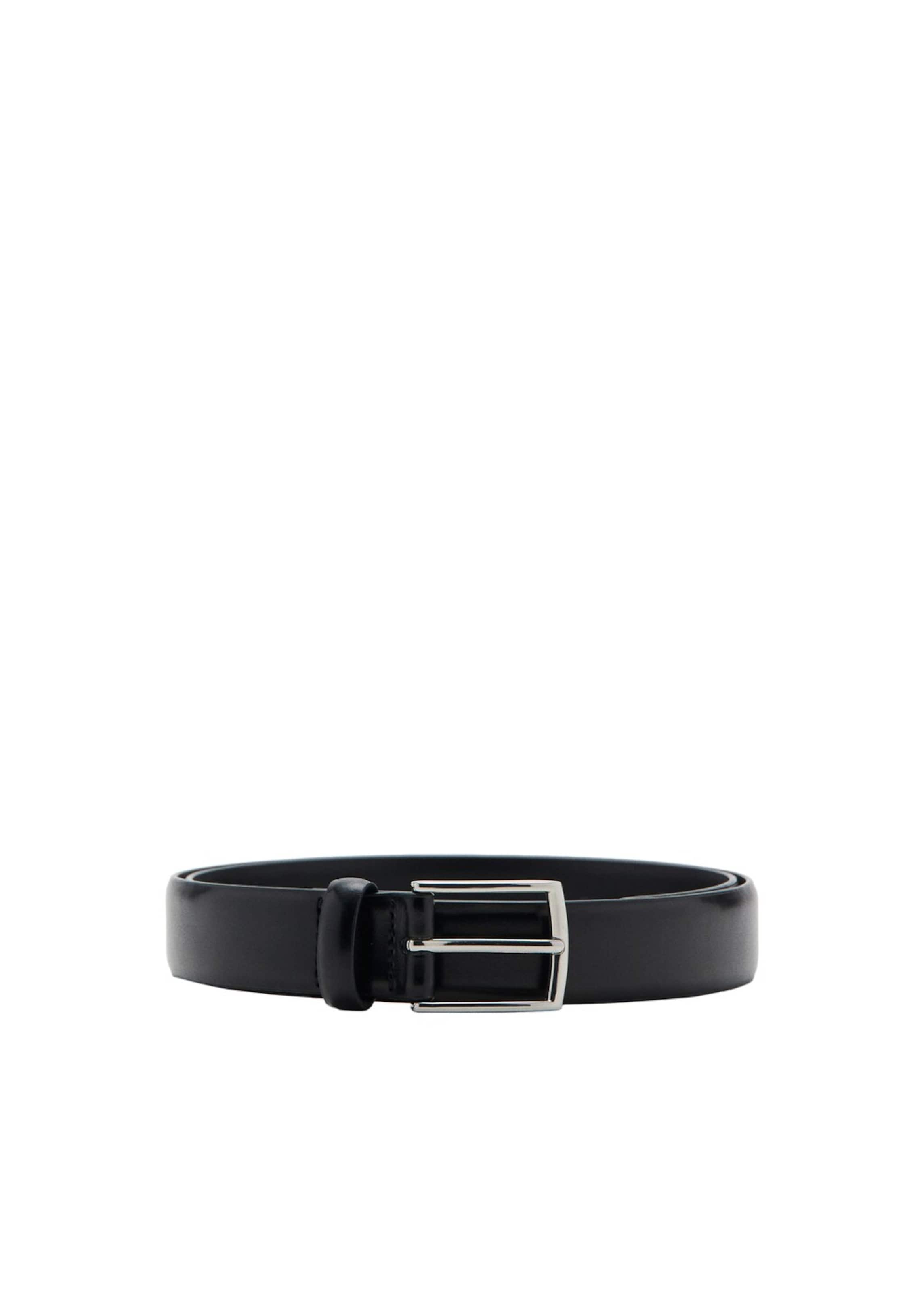 MANGO MAN Belt in Black: front