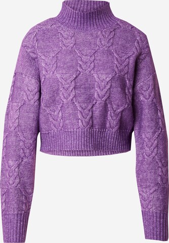 Pull-over QS en violet : devant