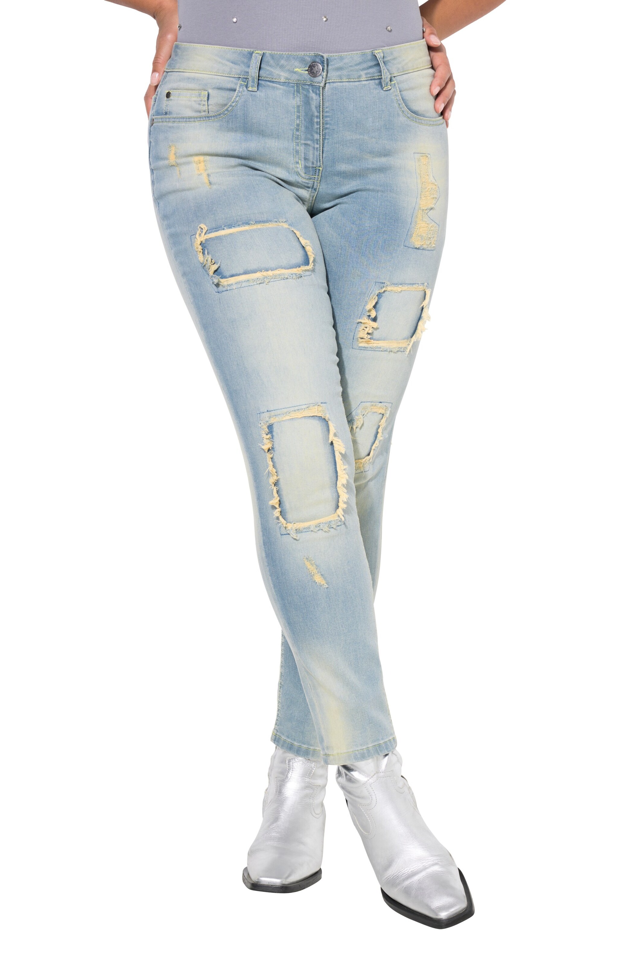 Angel of Style Slim fit Jeans in Blue: front