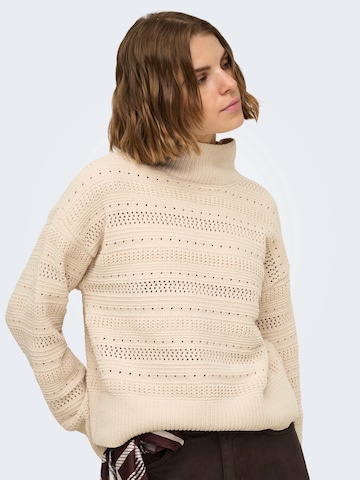 ONLY Pullover 'ONLGLOBE' i beige