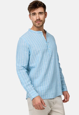 INDICODE JEANS Regular fit Overhemd ' Lif ' in Blauw