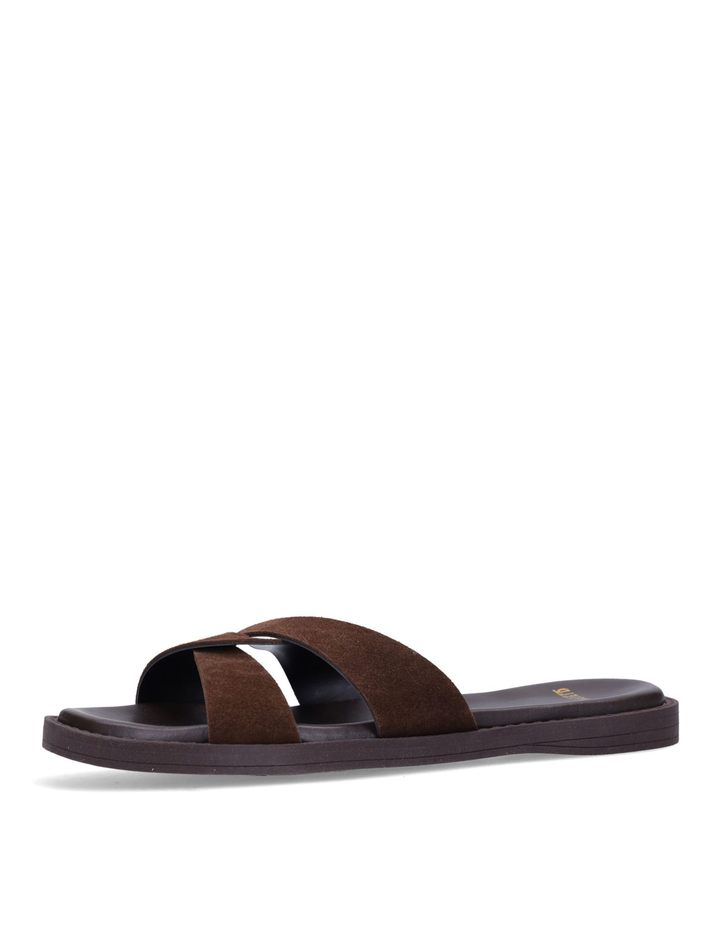 Mule MANFIELD en marron : devant