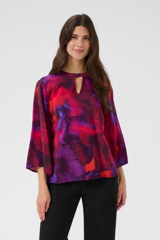 Cream Blouse 'CRKia' in Red: front