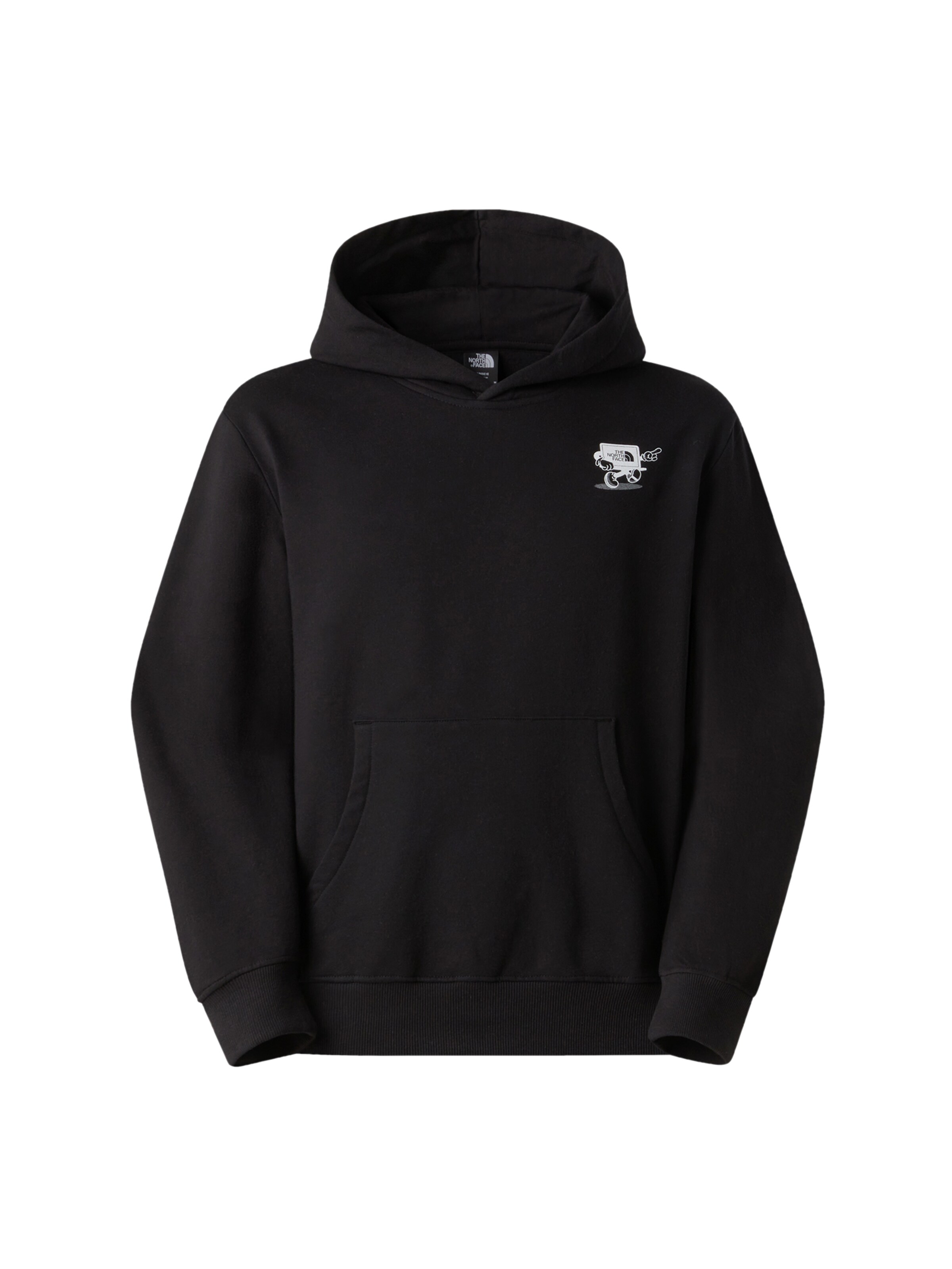 melns THE NORTH FACE Sportisks džemperis 'Cartoon': no priekšpuses