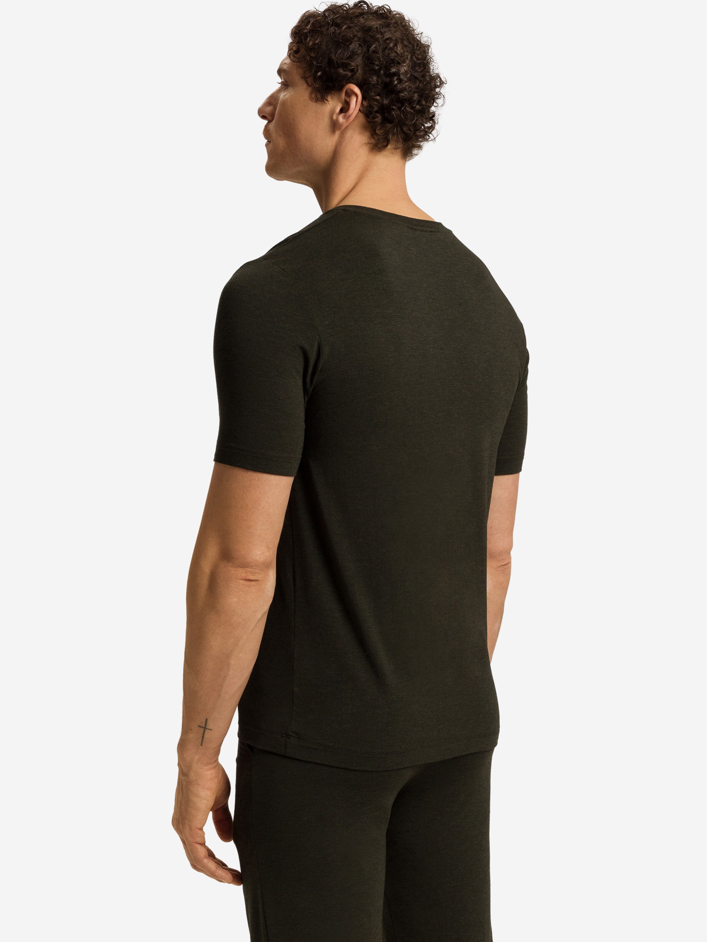 T-Shirt ' Casuals ' Hanro en noir