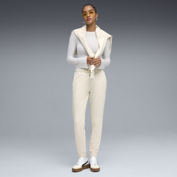 PUMA Tapered Broek in Wit