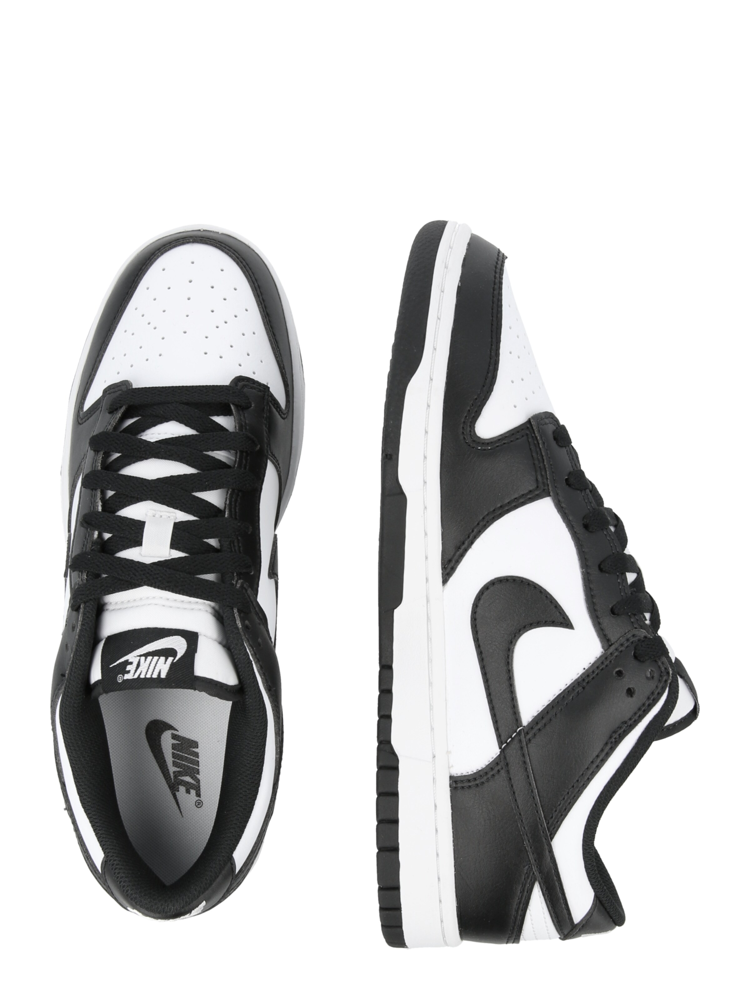 Baskets basses 'DUNK' Nike Sportswear en blanc