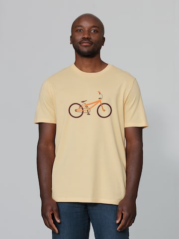 T-Shirt ' BMX ' Watapparel en orange : devant