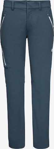 JACK WOLFSKIN Regular Outdoor Pants in Blue: front