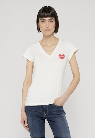 REPLAY T-Shirt in Weiß: Vorderseite