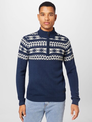 Pull-over BLEND en bleu : devant