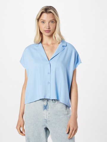 JAN 'N JUNE Blouse 'TIERRA' in Blauw: voorkant