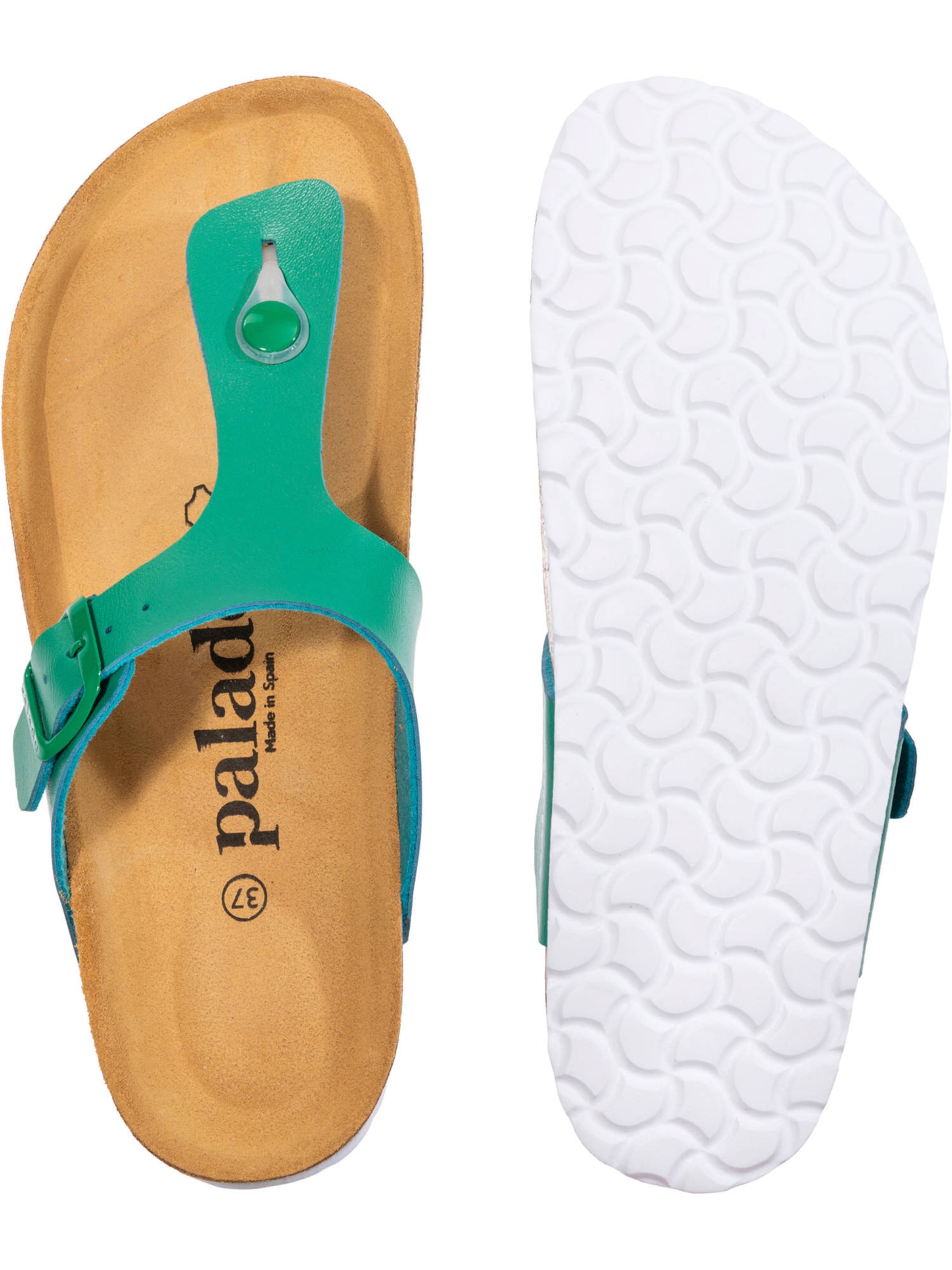 zaļš Palado Iešļūcenes ar pirkstu atdalītāju 'Kos'