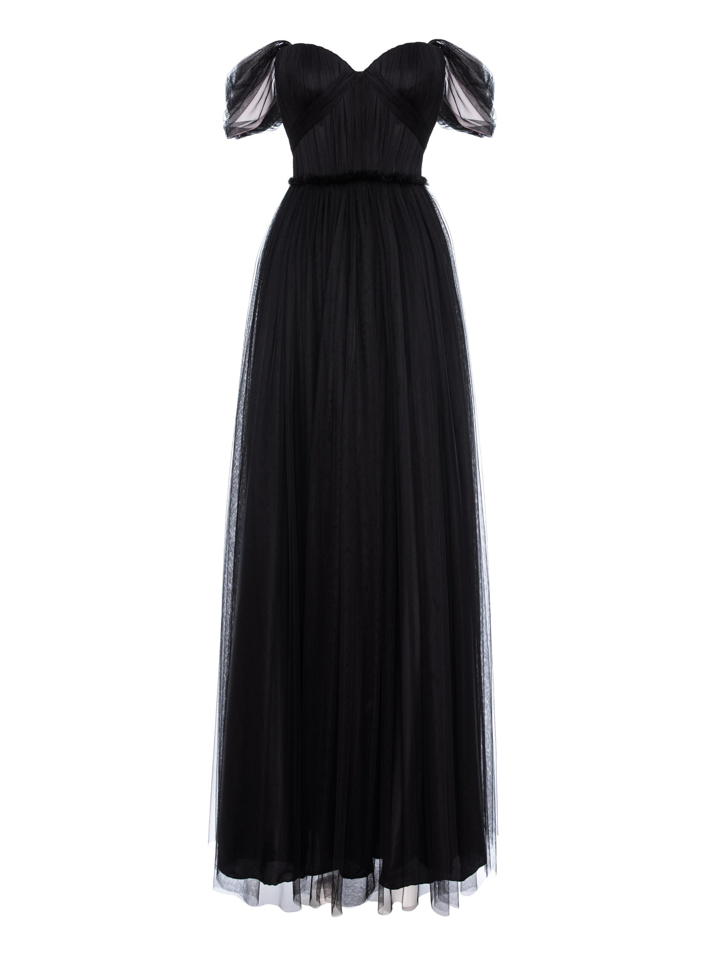 Robe de soirée acob a porter en noir : devant