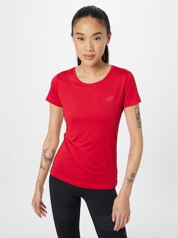 4F Performance Shirt in Red: front