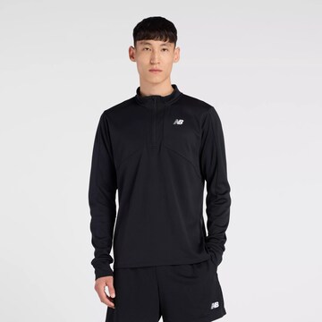Pull-over de sport new balance en noir : devant