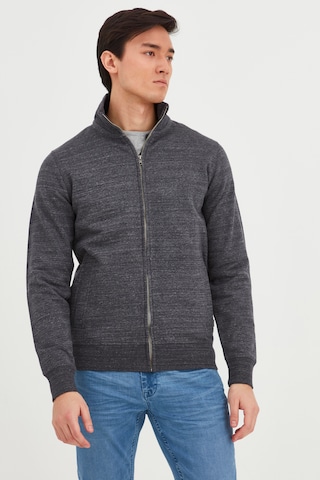 BLEND Zip-Up Hoodie 'LENNER' in Grey: front