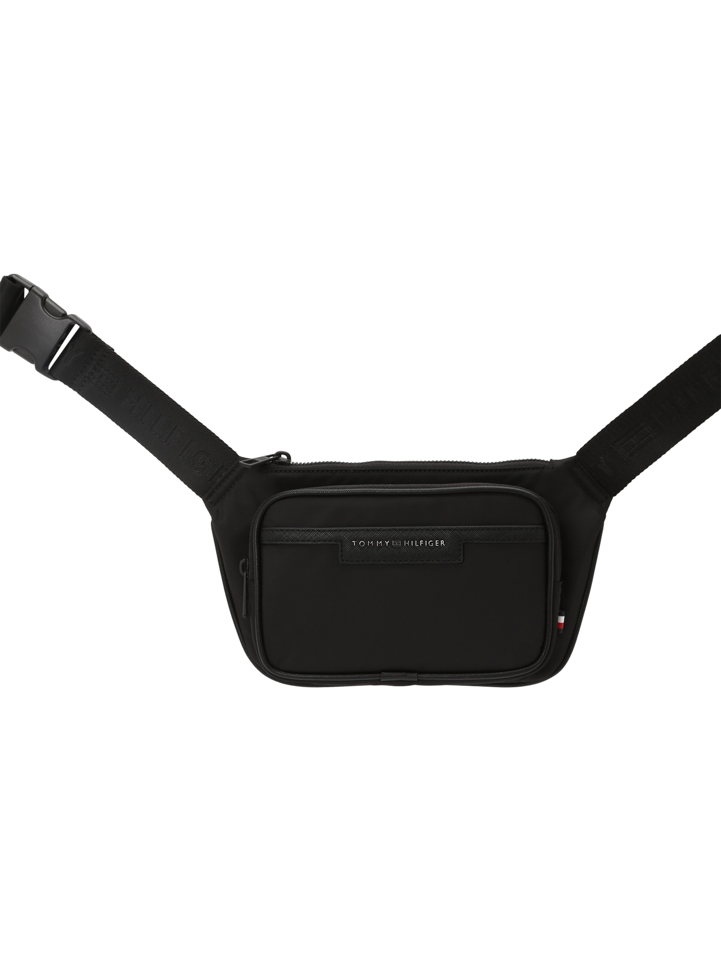 TOMMY HILFIGER Belt bag 'Repreve' in Black: front