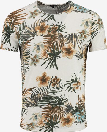 Key Largo - Camiseta 'MT PLAYA' en blanco: frente