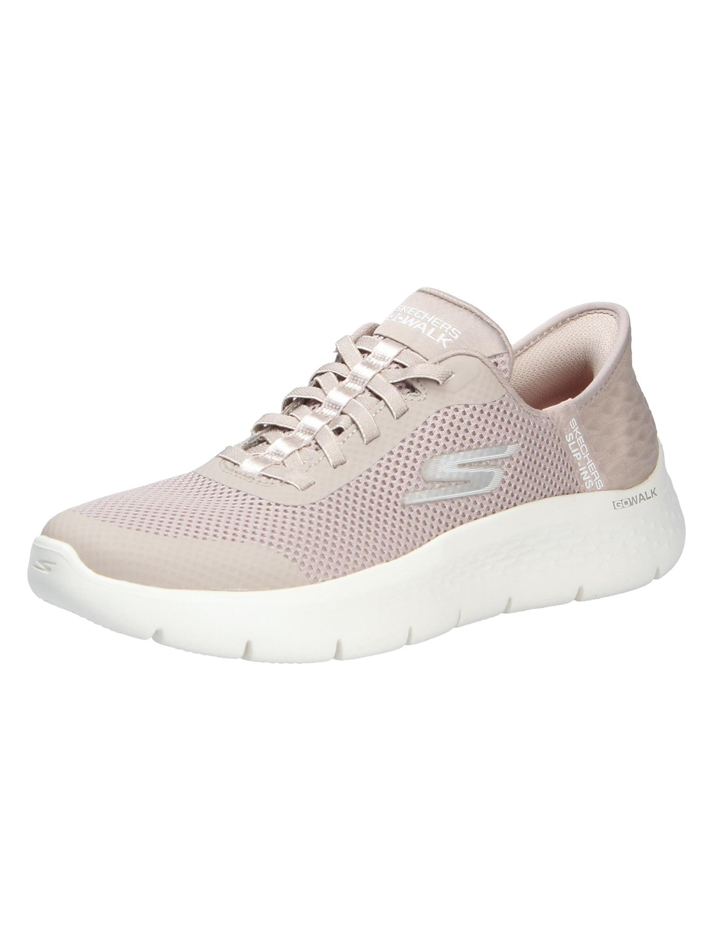 SKECHERS Slippers 'GO WALK FLEX' in Beige: front