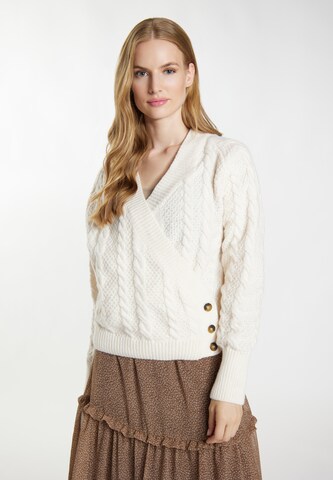 DreiMaster Vintage Пуловер 'Imane' в бяло: отпред