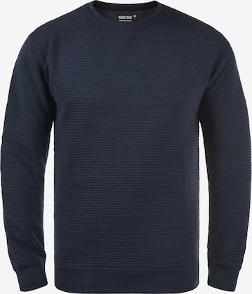 INDICODE JEANS Sweatshirt 'Bronn' in Blauw: voorkant