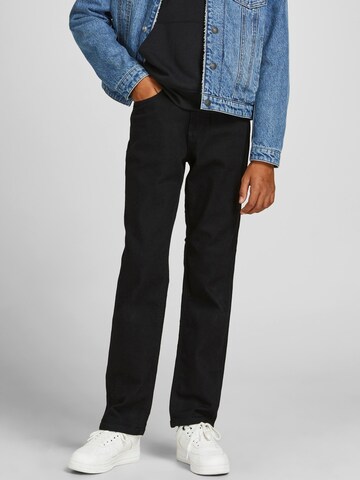 Jack & Jones Junior Regular Jeans 'Clark' in Black: front