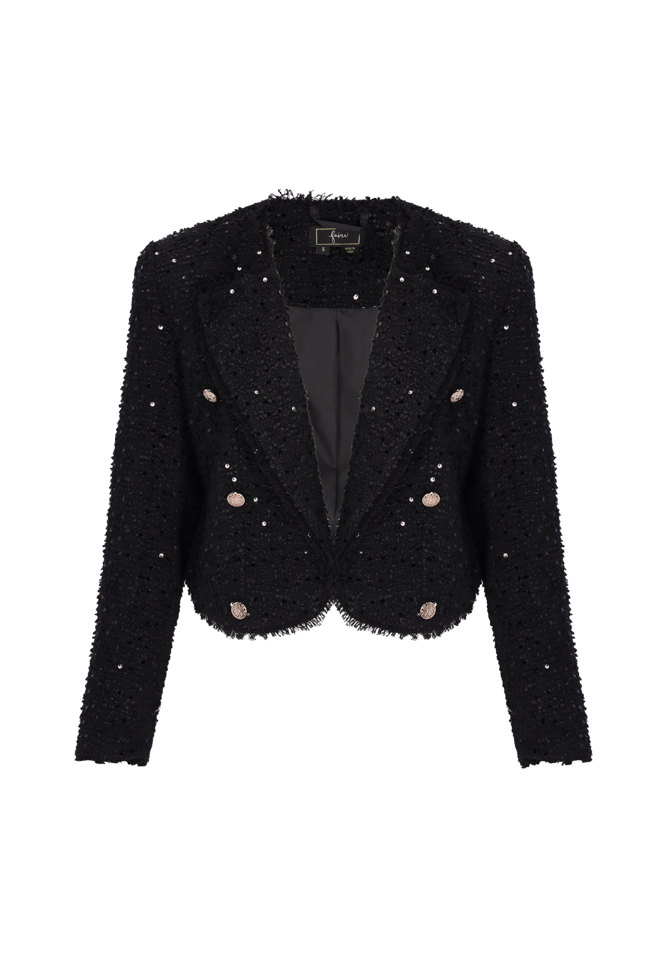 faina Blazers in Zwart: voorkant