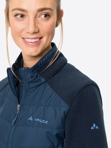 VAUDE Athletic Fleece Jacket 'Idris' in Blue