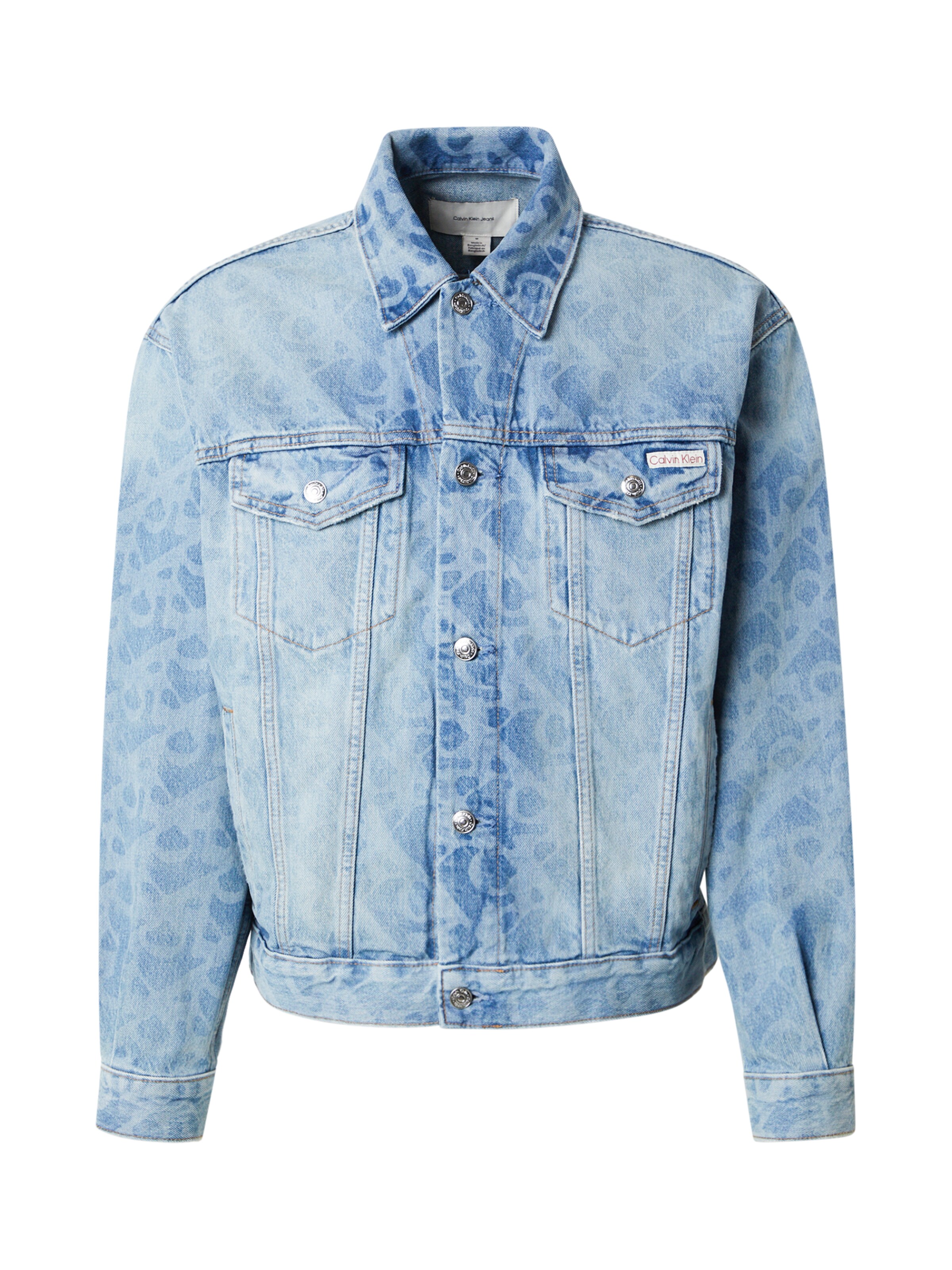 Calvin Klein Jeans Overgangsjakke '90S LT PLAYBILL' i lyseblå, Produktvisning