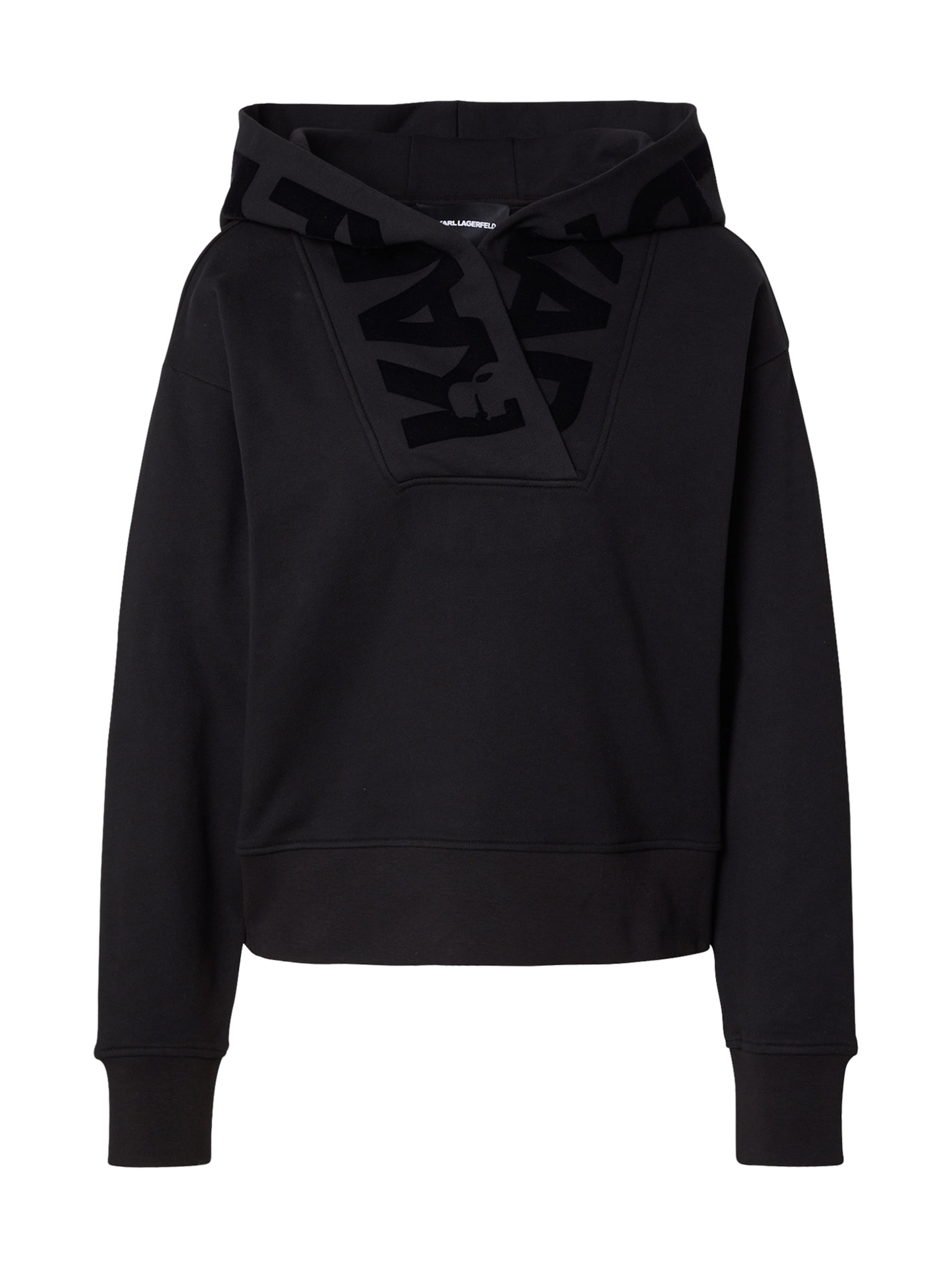 Karl Lagerfeld Mikina - Čierna: predná strana