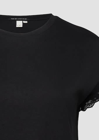 Sweat-shirt QS en noir