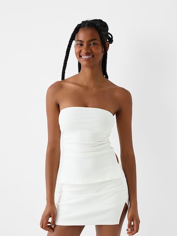 Bershka Sukně – bílá