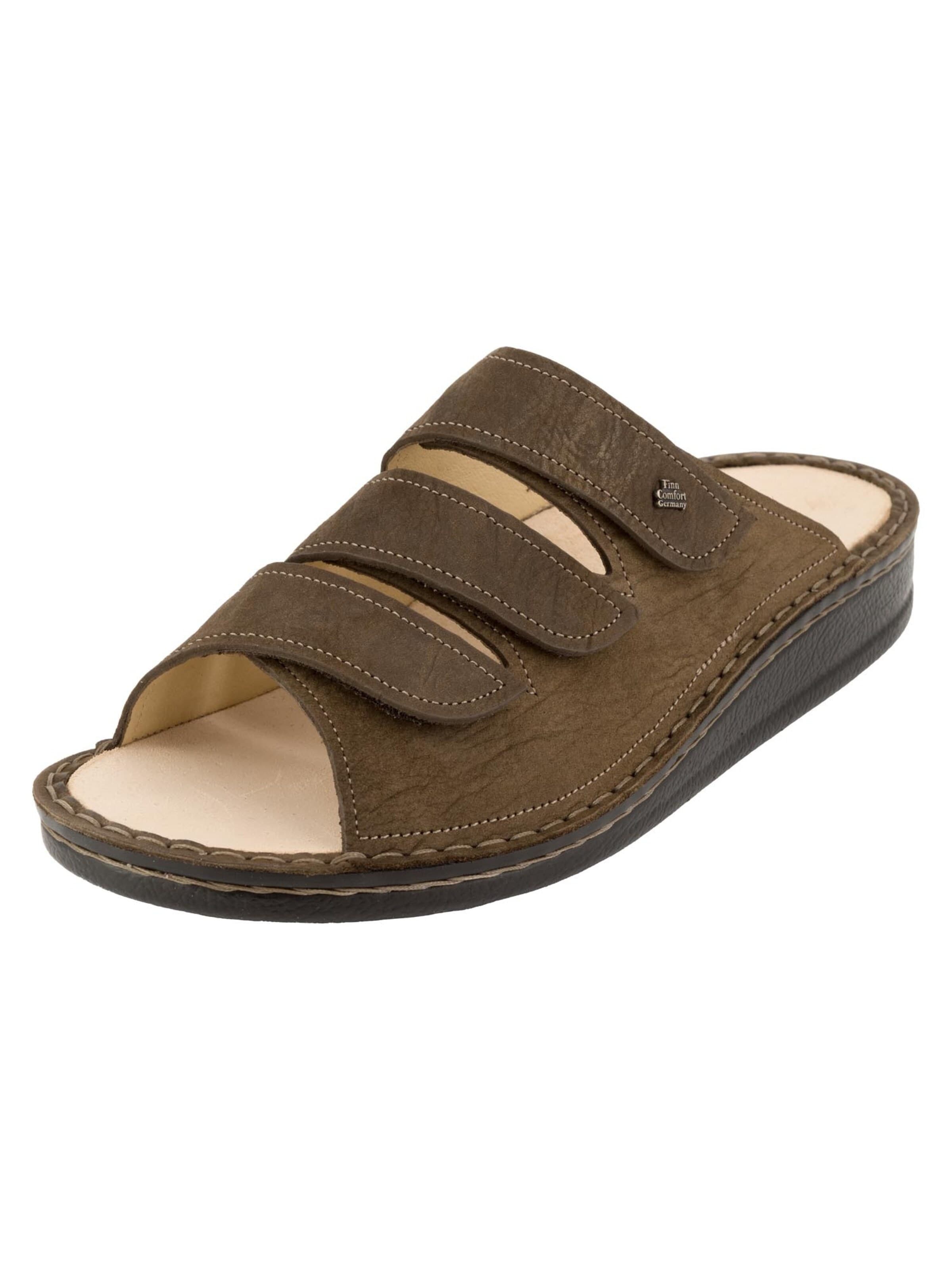 Finn Comfort Mules 'Korfu' in Brown: front