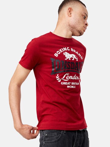 LONSDALE Shirt 'Waddon' in Red