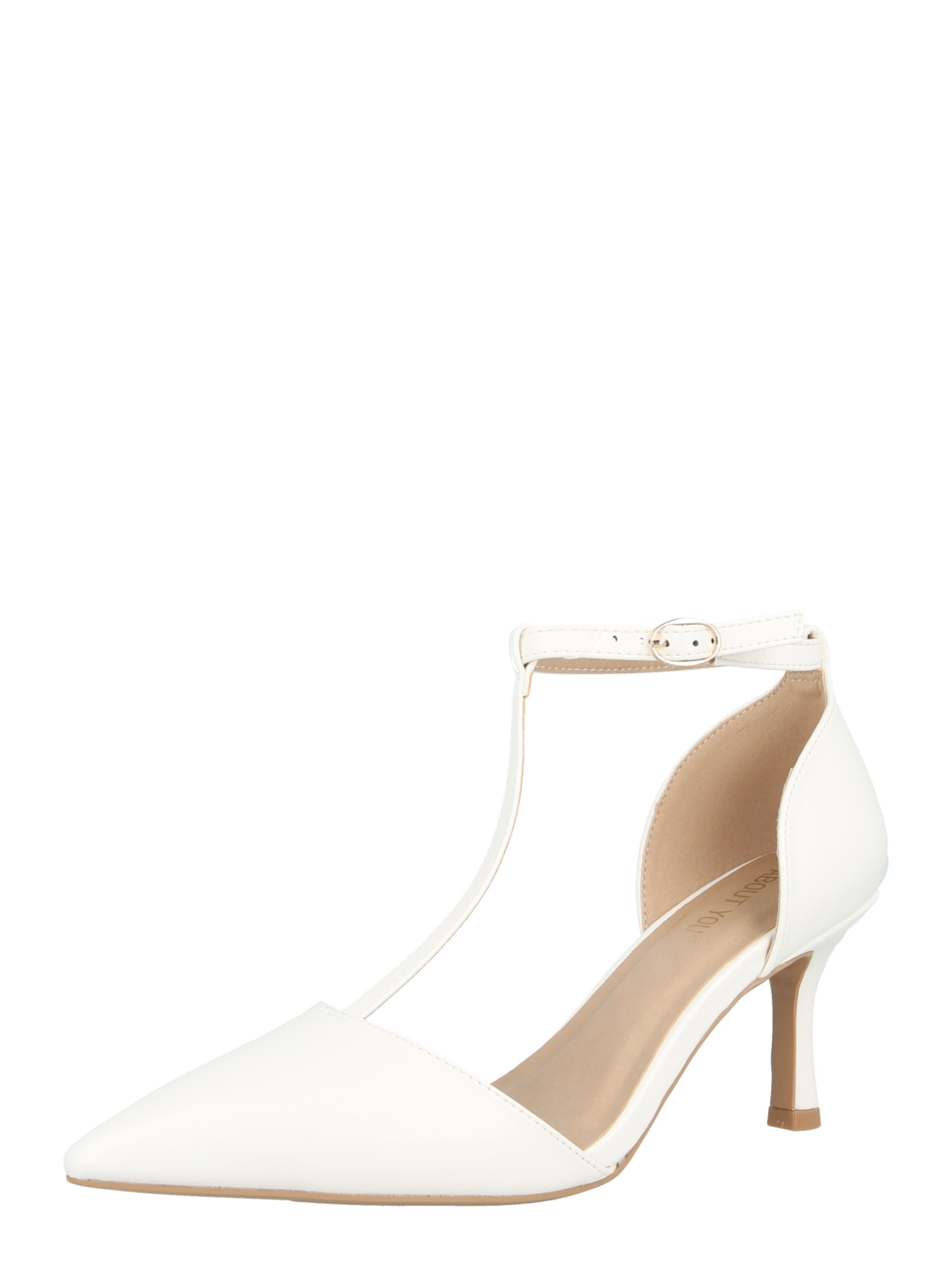 ABOUT YOU - Zapatos destalonado 'Amelia' en blanco: frente