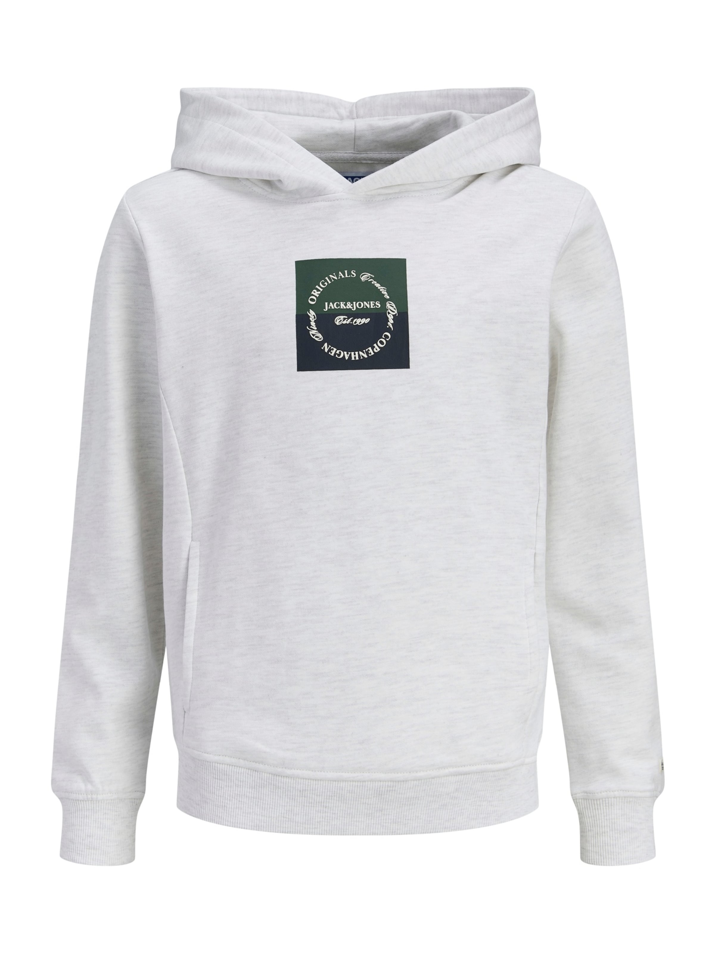 Jack & Jones Junior - Sudadera 'JORCATSKILLS' en blanco: frente