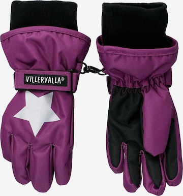 Villervalla Handschuhe in Lila: predná strana