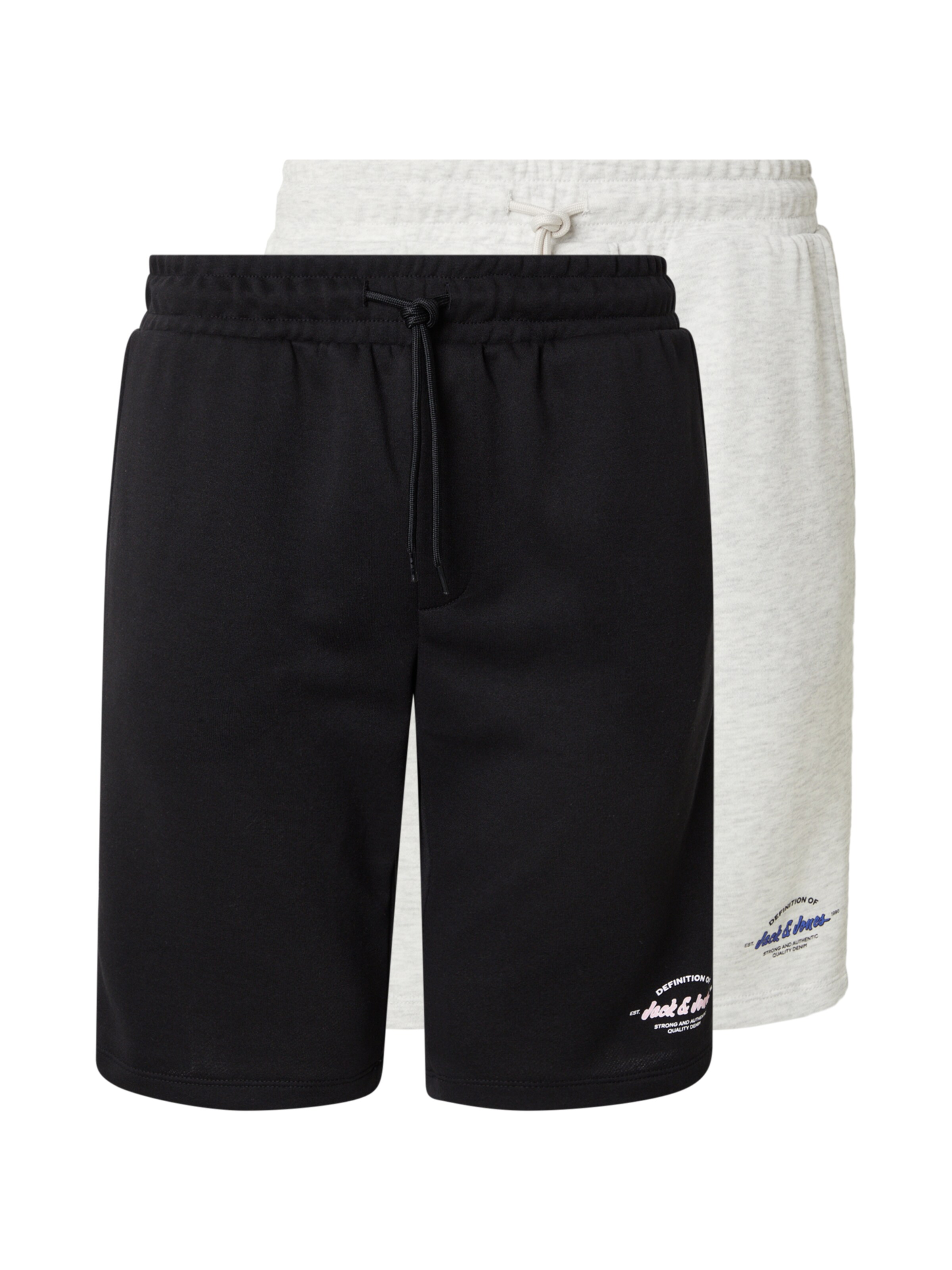 JACK & JONES Pantalón 'JPSTGORDON BRANDON' en azul / negro / blanco / blanco moteado, Vista del producto