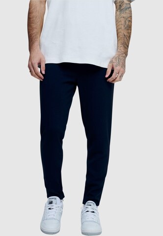 2Y Premium Slimfit Broek in Blauw: voorkant
