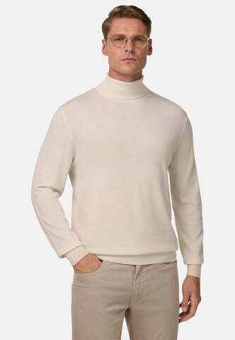 Pull-over Boggi Milano en blanc : devant
