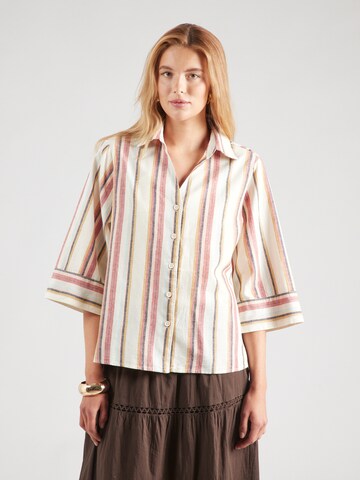 OBJECT Blouse 'OBJKAREN LO' in Beige: front